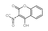 4-羟基-3-硝基香豆素结构式