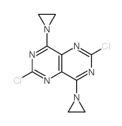 Pyrimido[5,4-d]pyrimidine,4,8-bis(1-aziridinyl)-2,6-dichloro- Structure