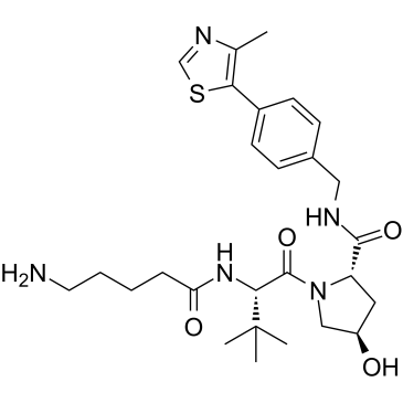 (S,R,S)-AHPC-C4-NH2结构式