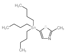 2-Methyl-5-(tributylstannyl)thiazole Structure