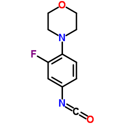 3-氟-4-(吗啉基)苯基异氰酸酯结构式