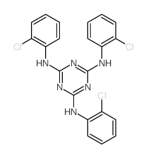 1,3,5-Triazine-2,4,6-triamine,N2,N4,N6-tris(2-chlorophenyl)-结构式