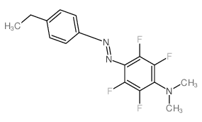 Benzenamine,4-[2-(4-ethylphenyl)diazenyl]-2,3,5,6-tetrafluoro-N,N-dimethyl-结构式