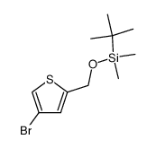 (4-bromo-thiophene-2-ylmethoxy)-tert-butyl-dimethylsilane Structure