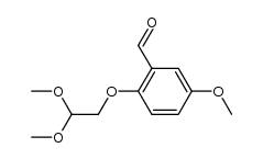 2-(2,2-dimethoxyethoxy)-5-methoxybenzaldehyde Structure
