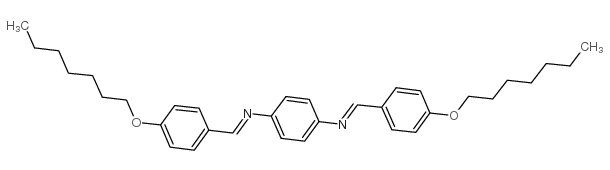 bis(p-heptyloxybenzylidene) p-phenylenediamine Structure