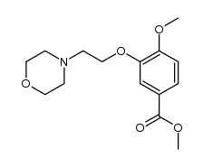 4-Methoxy-3-(2-morpholin-4-yl-ethoxy)benzoic acid methyl ester结构式