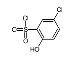 5-chloro-2-hydroxybenzenesulfonyl chloride Structure