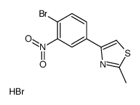 4-(4-bromo-3-nitrophenyl)-2-methyl-1,3-thiazole,hydrobromide结构式