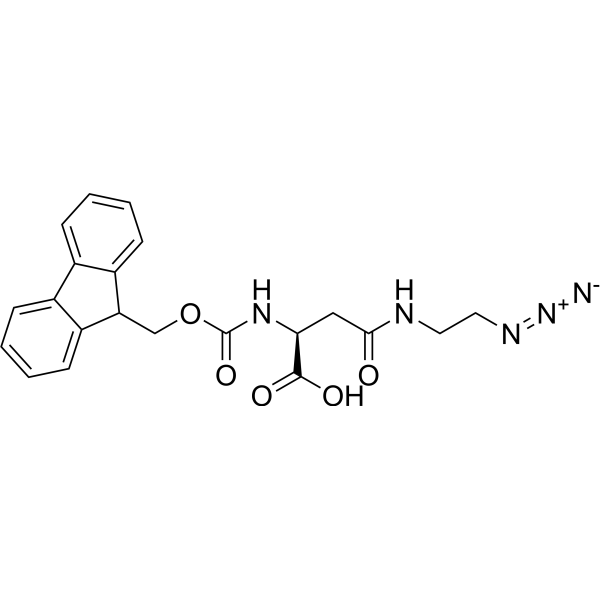 Fmoc-L-Asn(EDA-N3)-OH结构式