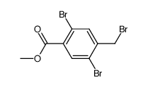 2,5-Dibromo-4-bromomethyl-benzoic acid methyl ester Structure