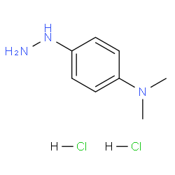 4-肼基-N,N-二甲基苯胺二盐酸盐结构式
