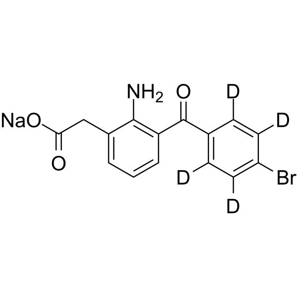 Bromfenac-d4 sodium Structure