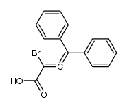 2-bromo-4,4-diphenylbuta-2,3-dienoic acid Structure