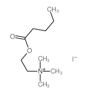 Ethanaminium,N,N,N-trimethyl-2-[(1-oxopentyl)oxy]-, iodide (1:1) structure