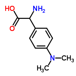 2-氨基-2-(4-二甲基氨基苯基)乙酸结构式