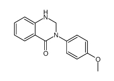 3-(4-methoxy-phenyl)-2,3-dihydro-1H-quinazolin-4-one结构式