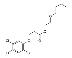 2-butoxyethyl 3-(2,4,5-trichlorophenoxy)propanoate结构式