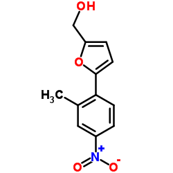 [5-(2-甲基-4-硝基-苯基)-呋喃-2-基]-甲醇结构式