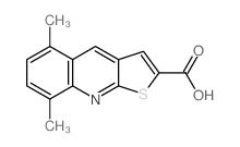 5,8-DIMETHYL-THIENO[2,3-B ]QUINOLINE-2-CARBOXYLIC ACID Structure