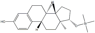 17β-(Trimethylsiloxy)estra-1,3,5(10)-trien-3-ol结构式
