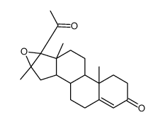 16beta-Methyl-16alpha,17alpha-epoxyprogesterone Structure