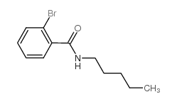 N-戊基-2-溴苯甲酰胺结构式