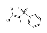 α-methyl-β,β-dichlorovinyl phenyl sulfone结构式