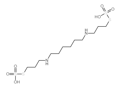 S-(3-((6-((3-((Hydroxy(dioxido)sulfanyl)thio)propyl)amino)hexyl)amino)propyl) hydrogen thiosulfate Structure