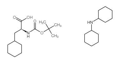 叔丁氧羰酰基Β环己基丙氨酸二环己胺盐结构式