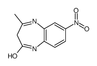 4-methyl-7-nitro-1,3-dihydro-1,5-benzodiazepin-2-one结构式