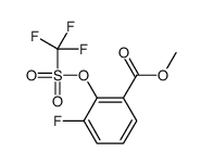 methyl 3-fluoro-2-(trifluoromethylsulfonyloxy)benzoate Structure