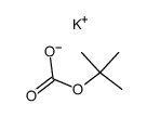 Carbonic acid, mono(1,1-dimethylethyl) ester, potassium salt Structure