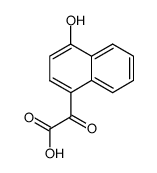 (4-hydroxy-[1]naphthyl)-glyoxylic acid结构式