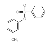 1-(benzenesulfonyloxy)-3-methyl-benzene Structure
