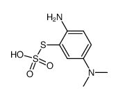 2-amino-5-dimethylaminophenylthiosulphonic acid Structure