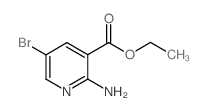 2-氨基-5-溴烟酸乙酯结构式