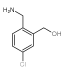 [2-(氨基甲基)-5-氯苯基]甲醇结构式