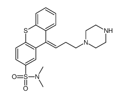 N,N-dimethyl-9-(3-piperazin-1-ylpropylidene)thioxanthene-2-sulfonamide结构式