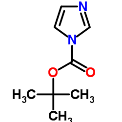 1-叔丁氧羰基咪唑结构式