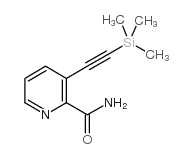 3-三甲基硅烷乙炔吡啶-2-羧酸胺结构式
