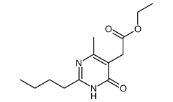 ethyl 2-(2-butyl-4-methyl-6-oxo-1,6-dihydropyrimidin-5-yl)acetate Structure