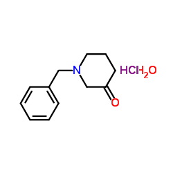 1-苄基-3-哌啶酮盐酸盐结构式