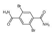 2,5-dibromobenzene-1,4-carboxamide Structure