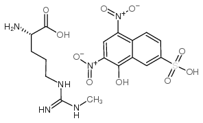 Nomega-甲基-L-精氨酸黄烷酸酯结构式