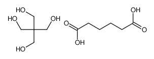 2,2-bis(hydroxymethyl)propane-1,3-diol,hexanedioic acid Structure