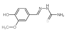 Hydrazinecarbothioamide,2-[(4-hydroxy-3-methoxyphenyl)methylene]- Structure