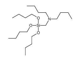 N-butyl-N-(tributoxysilylmethyl)butan-1-amine结构式