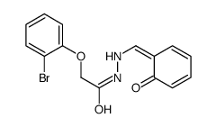 2-(2-bromophenoxy)-N'-[(Z)-(6-oxocyclohexa-2,4-dien-1-ylidene)methyl]acetohydrazide Structure