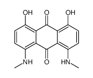 1,8-dihydroxy-4,5-bis(methylamino)anthraquinone结构式